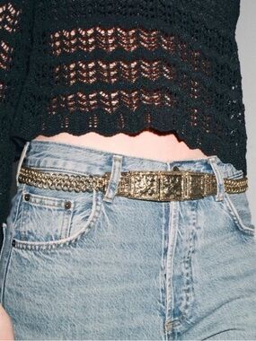 Zara Gold Chain Belt